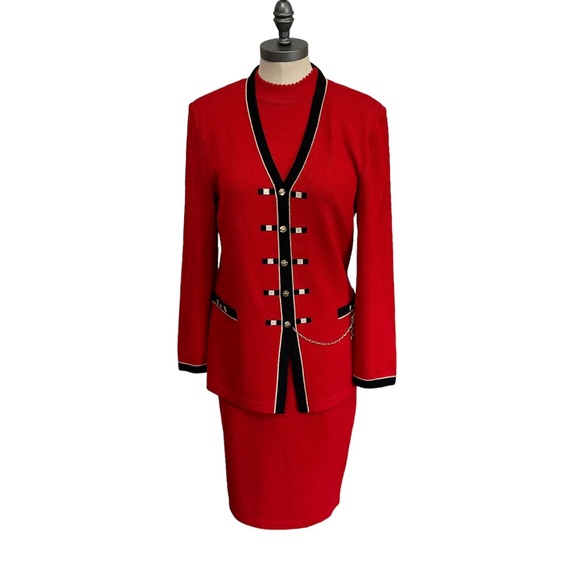 St. John Collection Jackets & Blazers - St. John Collection 3 Piece Set With Blazer Jacket, Top, and Skirt